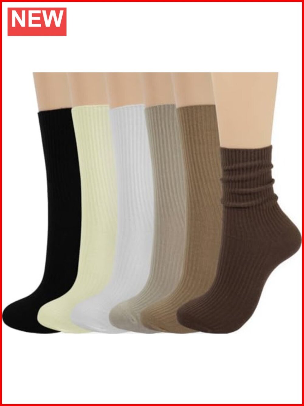 Women's Thin Cotton Crew Calf Socks Solid Above Ankle Everyday